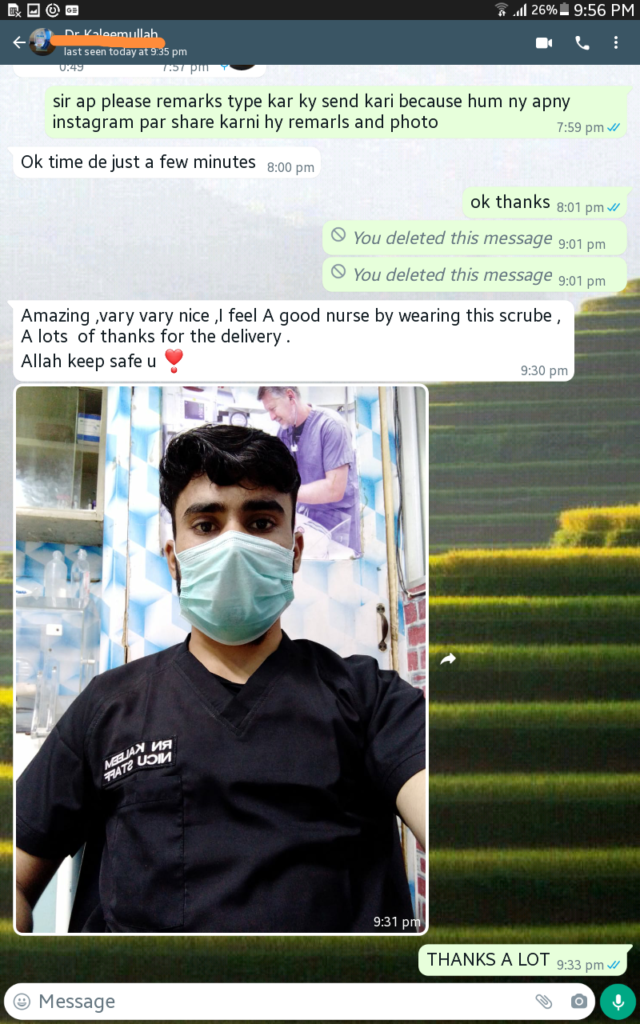 Men Medical Scrub Suit