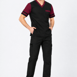 Medical scrub suits contrast