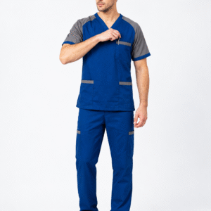MENS CLASSIC MEDICAL SCRUB NURSING UNIFORM CONTRAST (Copy)
